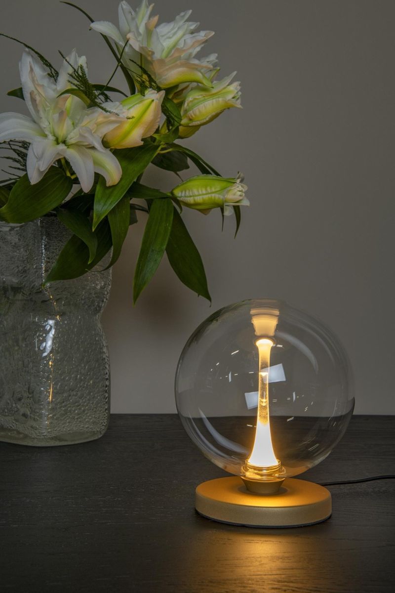 Lucide GISELA - Stolová lampa - Ø 16 cm - LED - 1x4W 2700K - Transparent